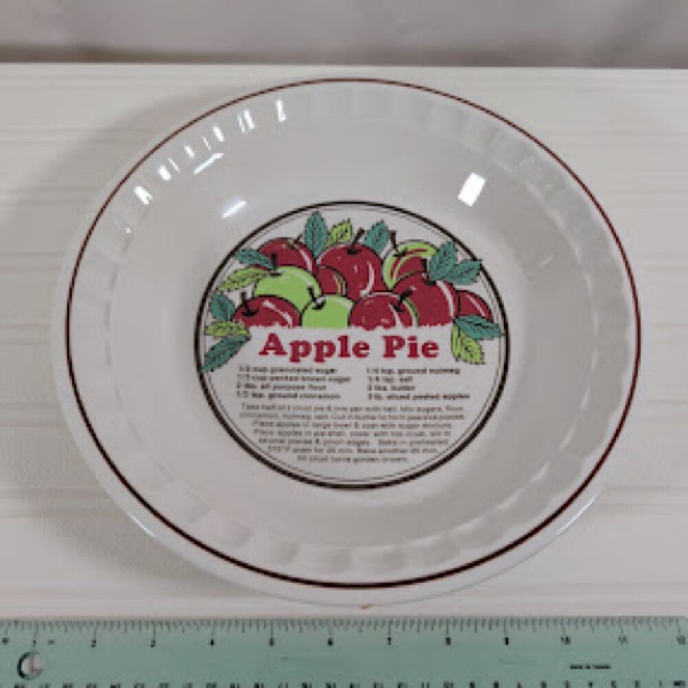 Vintage Sunnycraft Apple Pie Recipe Pie Baker Sunstone Collection 11011 Korea